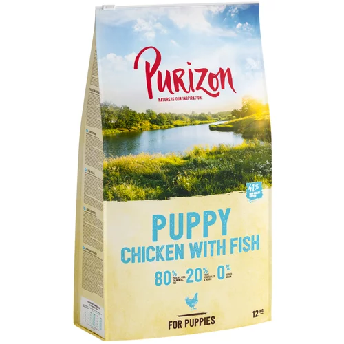 Purizon NOVA RECEPTURA: Puppy piletina i riba - bez žitarica - 2 x 12 kg
