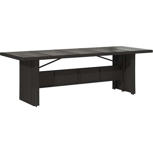  9-dijelni vrtni bistro set od poliratana s jastucima crni Slike