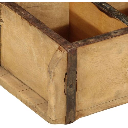  Poslužavnici 4 kom 30x14x9 cm Čvrsto drvo od recikliranih materijala Slike