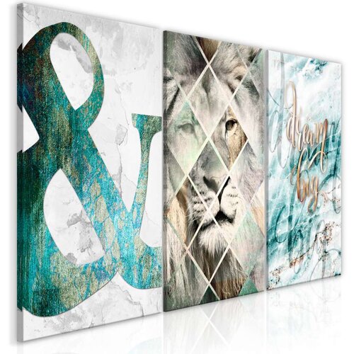  Slika - Lion Dreams (3 Part) 60x30 Slike