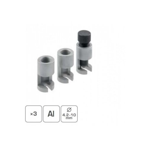 Hogert set 3 stezaljke za metalne kablove sive Cene