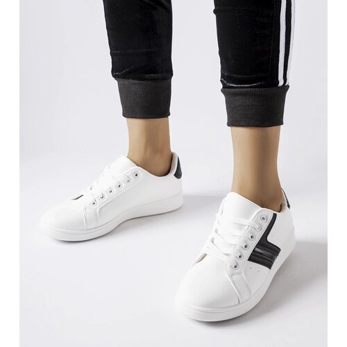 Gemre White sneakers with black inserts Rizzo Cene
