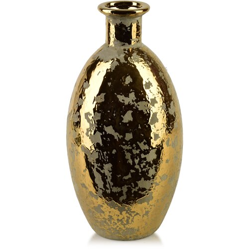 Mondex vaza keramika Yarine Gold 14x6x31cm zlata 1kos, (5000300904) Cene