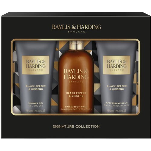 Baylis &amp;amp; Harding Black Pepper &amp;amp; Ginseng poklon set (za lice, tijelo i kosu) za mu&amp;scaron;karce Slike