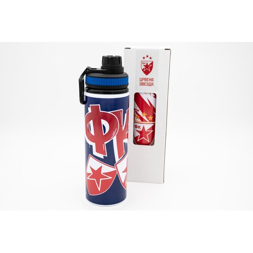 Nine Sport Fla&scaron;ica za vodu FK Crvena Zvezda, 750ml, Plavo-crvena Cene