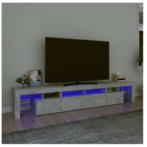  TV ormarić s LED svjetlima siva boja betona 230x36 5x40 cm Cijene