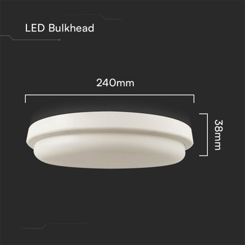  LED stropna svetiljka za kupatilo LED/24W/230V 3000K IP54 prečnik 24 cm Slike