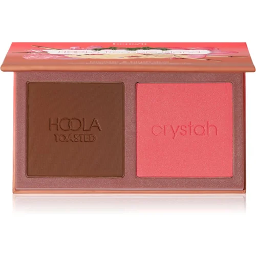 Benefit Hoola & WANDERful World Duos paleta za lica limitirana edicija odtenek Treasure Island 2x2,5 g