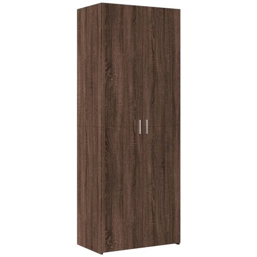 Maison Chic Visoka omara - Komoda - Predalnik rjavi hrast 70x42,5x185 cm inženirski les, (21722477) Slike