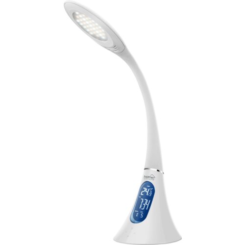 Home lampa, LED, stolna, sat, termometar - LA 6, Bijela Slike