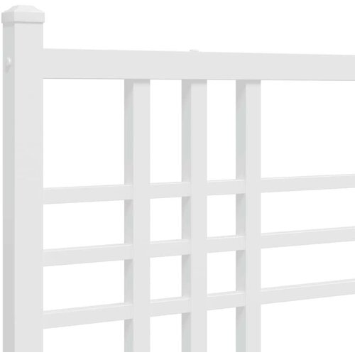  Metalno uzglavlje bijelo 100 cm Slike