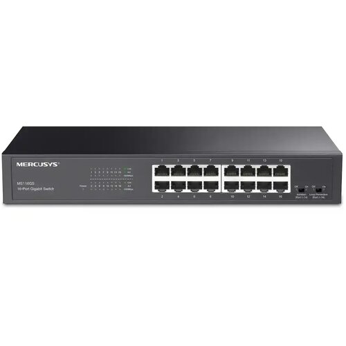 Mercusys svič 10/100/1000 16-port MS116GS/Rackmount Slike