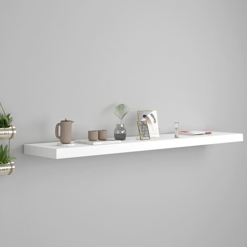  Plutajuća zidna polica bijela 120 x 23,5 x 3,8 cm MDF Cijene