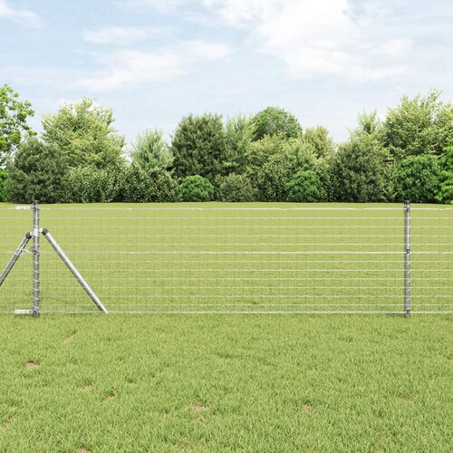 VidaXL Postovi za ograde 52 kom &amp;Oslash;32 mm 100 cm Galvanizirani čelik Slike