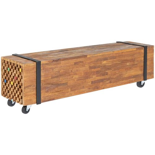 The Living Store TV stojalo 110x30x32,5 cm trdna tikovina - Stojalo Za TV, (21493867) Cene