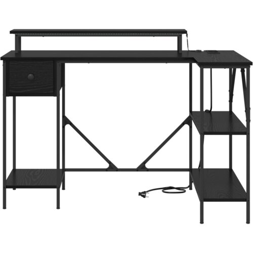  Stol Crni hrast 120 x 79 x 86.5 cm Konstruirano drvo Slike