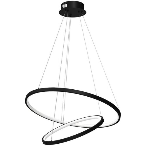  LED luster na sajli HOOP LED/51W/230V prečnika 60 cm 4000K crna Cene