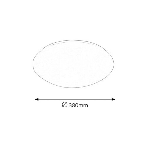 Rabalux lucas plafonjera sa ugrađenim led 24W D38 bela IP44 Cene
