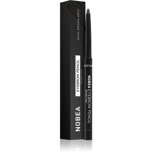 NOBEA Day-to-Day Eyebrow Pencil automatska olovka za obrve 02 Dark brown 0,3 g