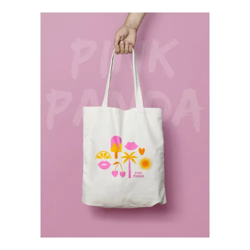 PINK PANDA torba - Summer Tote Bag