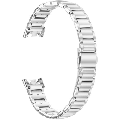 INF Eleganten pa&scaron;ček iz nerjavečega jekla, združljiv z Xiaomi Band 8/9/10 Silver, (5000116496) Cene