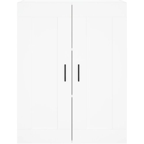  Visoka komoda bijela 69,5x34x180 cm konstruirano drvo Slike