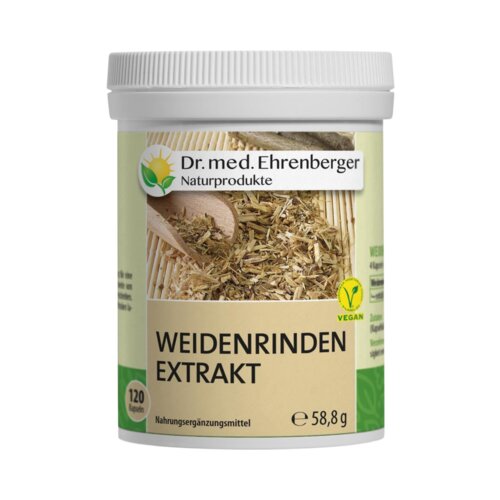 Dr. med. Ehrenberger - bio in naravni izdelki Kapsule ekstrakta kore vrbe Cijene