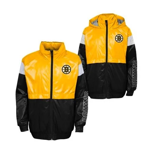 Outerstuff Children's Jacket GOAL LINE STANCE FZ WINDBREAKE BOSTON BRUINS