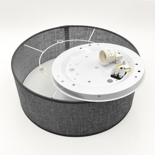  plafonsko svetlo sirja 1xE27/15W/230V prečnik 35 cm sivo Slike
