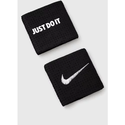 Nike Trak za zapestje 2-pack črna barva
