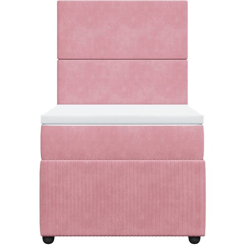 Box spring krevet s madracem ružičasti 90x200 cm bar&amp;scaron;unasti Slike