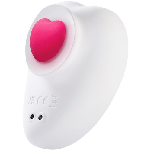 Sauce Sweeeheart Clitoral Vibrator White & Pink Cene