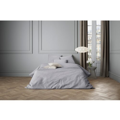 STIL posteljina saten bristol siva 200x200 + 2 x 60x80 cm Slike
