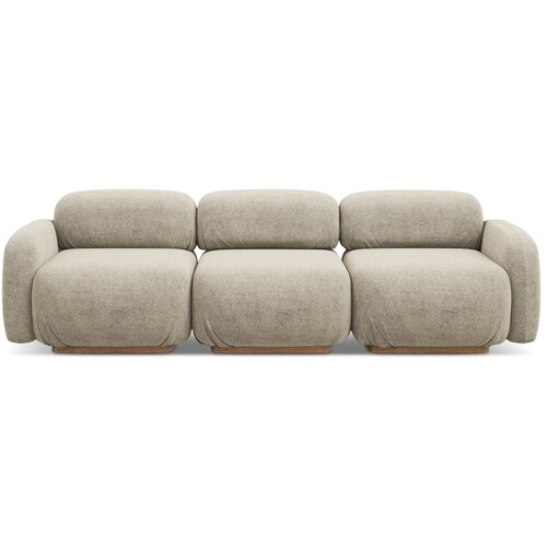 Makamii Bež sofa od bouclé tkanine 270 cm Ailani – Cijene