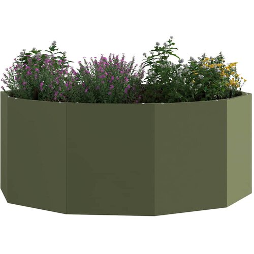  Sadilica Maslinasto zelena 90 x 90 x 35 cm Čelik Slike