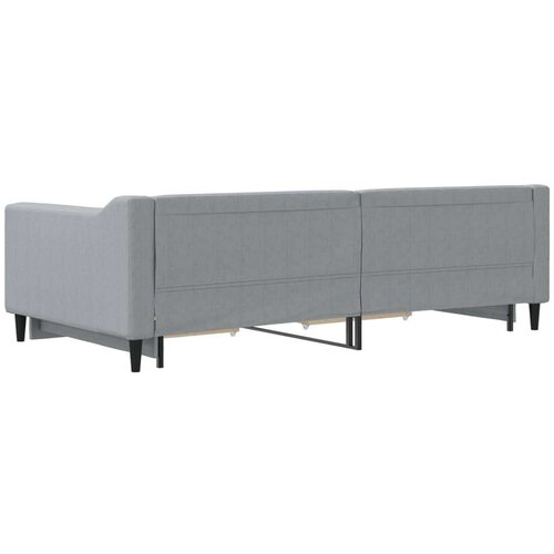 vidaXL Dnevni krevet na razvlačenje svjetlosivi 100x200 cm od tkanine Cene