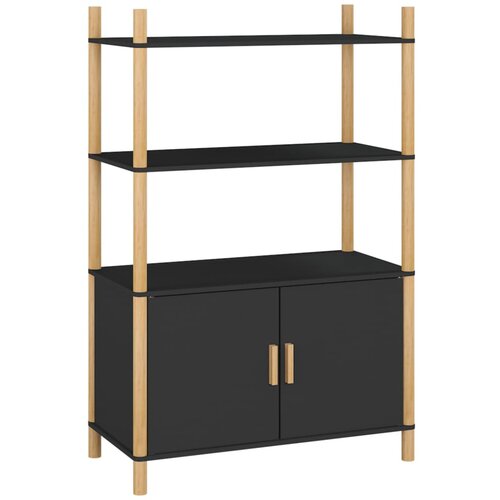 Maison Chic Komoda - Predalnik črna 80x40x121 cm inženirski les, (21715984) Slike