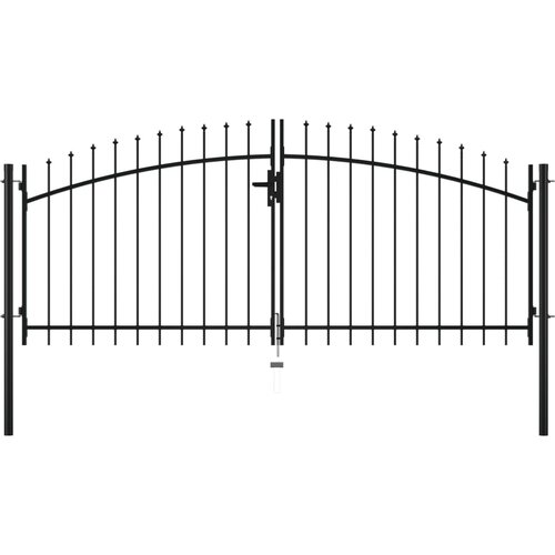  Dvostruka vrata za ogradu s kopljima na vrhu 300 x 150 cm Cijene