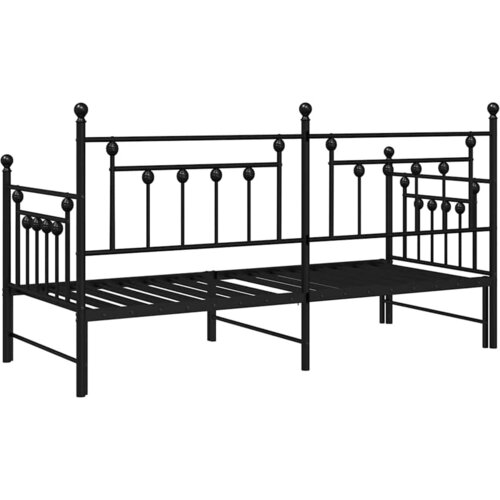  Krevet na kat Crna 80 x 200 cm Čelik Slike