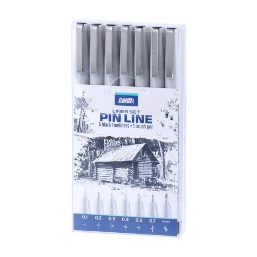 Junior Pin line, liner, set, miks, crna, 7K Slike