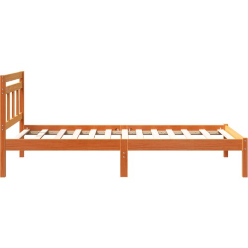  Krevetna konstrukcija Smeđa 160 cm x 200 cm Masivna borovina Slike