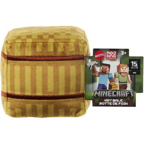 Mattel Minecraft Blocks pli&amp;scaron;ana figura - Hay Bale figura - Slike