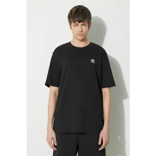 Adidas Bombažna kratka majica Essential Tee moška, črna barva, IR9690