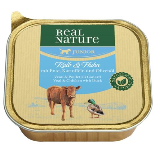 Real Nature Junior teletina i piletina s puretinom 100 g Cene