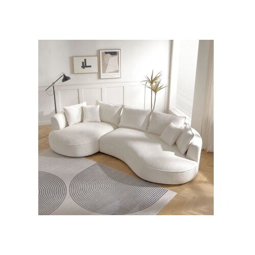 Atelier Del Sofa Ugaona garnitura na razvlačenje Venedik Left, 317x163.5x71 cm, Bijela Slike