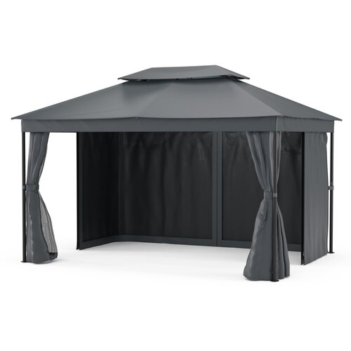 Blumfeldt Gazebo Mondo Dual 3x4 z dvojno streho in mrežo proti žuželkam Cene