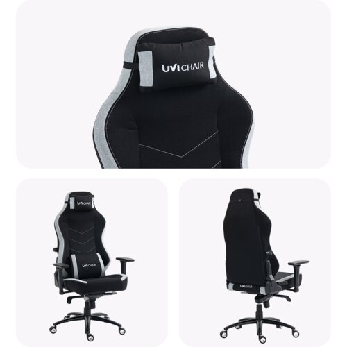 UVI Chair gaming stolica alpha special fabric edition gray UVIB002 Slike