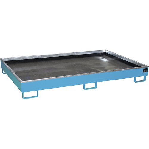 eurokraft pro Regalna talna kadica z vstavkom iz PE, prestrezna prostornina 1000 l, DxŠxV 2165 x 1315 x 510 mm, modre barve Cene