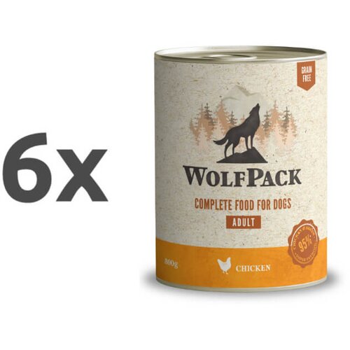 WolfPack adult - piščanec 6 x 800 g Cene