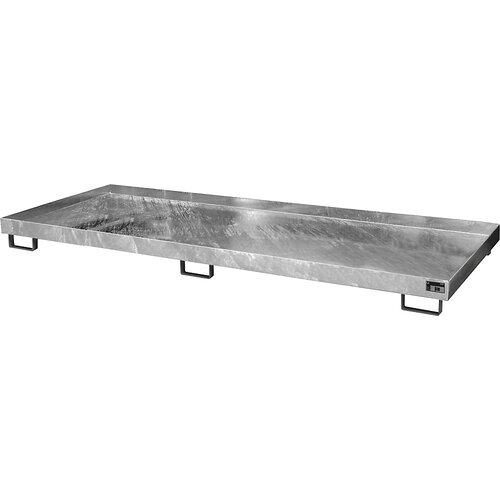 eurokraft pro Regalna talna kadica, prestrezna prostornina 240 l, DxŠxV 3250 x 1300 x 195 mm, brez mrežaste rešetke, vroče pocinkana izvedba Cene